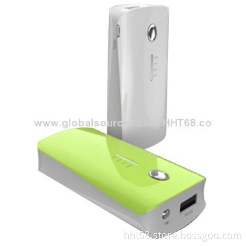 Power banks with 5,200mA Capacity, Uses 18650 Lithium Battery, Looks Like Mobile PhoneNew